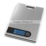 Blue Backlit Stainless Steel Wall Hanging Kitchen Diet Scale
