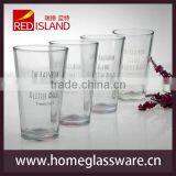 New Design 16oz Clear Tumbler Glass Cup for Drinking and Juice thumbnail-4