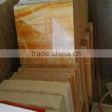Light Yellow Onyx Tiles Orange Onyx Marble Tile for Walls thumbnail-4