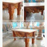 Best Quality Marble Table With Flower Design thumbnail-2