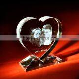 2016 Lovely 3d Laser Engraved Crystal Gift