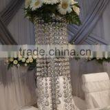 Wedding Tall Flower Vase/crystal Flower Vase/ Crystal Trumpet Vase thumbnail-3