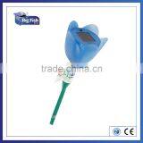 Plastic Rainbow Flower Tulip Solar Garden Light Post SOLAR STAKE LAWN LIGHT Plastic Solar Garden Light