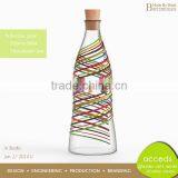 Custom Fancy Glass Milk Bottle With Wooden Cork thumbnail-1
