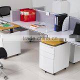 Adjustable Wooden Top Tambour Door Filing Cabinet Side Return Table thumbnail-6