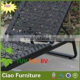Flower Weaving Moulded Sun Lounger/ Outdoor Rattan Bed Lounger thumbnail-5