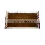 Silver Color Metal Etched Gift Serving Tray