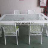 Wicker Dining Table for Outdoor, Indoor With 6 Chairs / SGS thumbnail-2