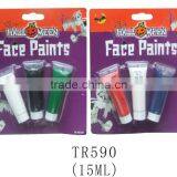Halloween Party Eco-friendly 3 Colors Makeup Face Paints Set thumbnail-1