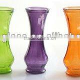 Colored Glass Vase Glass Flower Pot thumbnail-2