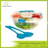 Transparent Plastic Salad Bowl With Lid