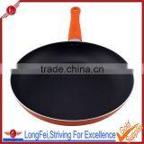 20CM Orange Color Aluminum Fry Pan Diamond Coated Non-stick Frying Pan thumbnail-1