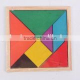 Educational Toy Colorful Wooden Jigsaw Puzzles/tangram puzzle/seven-piece puzzle toy for children