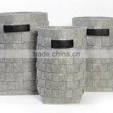 2017 New Fashion Eco Friendly Handmade Custom Felt Storage Basket China Suppliers thumbnail-1