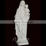 Classic Garden Sculpture Life Size Marble Mary and Baby Jesus Statue Hot Sale thumbnail-3