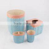 20%save 2016 Home Decoration Yellow and Brown Ceramic Bathroom Accessories Sets thumbnail-3