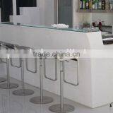 Plastic Illuminated Led Bar Counter for Hotel or Wine Bar Using
