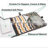 2017 New Design Fashion Polyester Travel Baby Foldable Changing Mat for Shopping thumbnail-4