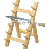 Wooden Made Japanese Knife Rack Knife Hanger Knife Display Tool thumbnail-1