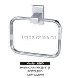 2016 The Hottest Wholesale Price Storage Bath Hardware Factory Supply Stainless Steel Towel Ring Square thumbnail-2