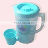 Custom Logo 2000ML Plastic Cold Water Jug With 4 Cups thumbnail-1