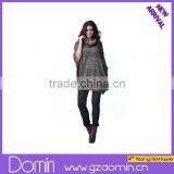2013 Ladies Newest Design Brown Loose Short-sleeve Sweater thumbnail-1