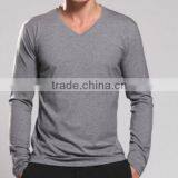 Promotional Custom Printing Unisex T Shirts/Male V Thin Mercerized Cotton Shirt Collar thumbnail-1