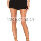 Factory Price Fashion Design Wholesale Girls Black Ruffle Shorts thumbnail-1