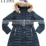 Fur Lining Long Style Jacket Lady Winter Coat With Hood thumbnail-2