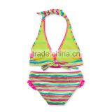 China Manufacture Customized Girl Swimwear In Kids Bikini thumbnail-2