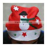 Promotional Red Color Adults Christmas Hat With White Ball thumbnail-5