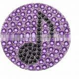 Music Note Rhinestone Gem Acrylic Stone Sticker Purple Acrylic Stone Glitter Powder Design thumbnail-1