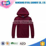 Wholesale No Zip Coat Plain Fleece Kids Kangaroo Pocket Pullover Sports Hoodies Sweater thumbnail-5