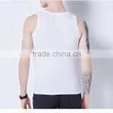 White Printed 95% Cotton 5% Spandex Tank Top thumbnail-3