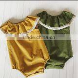 Baby Clothes Newborn Pink Cotton Kid Sleeveless Rompers Children Lace Jumpsuit thumbnail-4