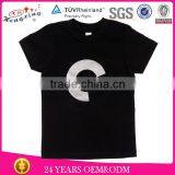Leisure Plain Black Cheap Custom Printed t Shirts thumbnail-1