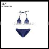 Wholesale Navy Sexy Scalloped Bikini thumbnail-1