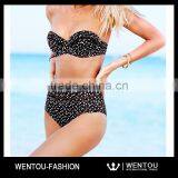 Wholesale High Waist Retro Boho Bikini thumbnail-4