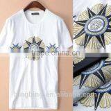 2015 Latest Design Wholesale T-shirt With Beatiful Embroidery thumbnail-1