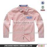 2016 Left Chest Pocket Contrast Color Oxford Kids Shirt thumbnail-1