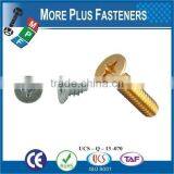 Taiwan #9-15 x 1-1/2" Zinc Pan Head Bimetal 6-Lobe Washer Head Sheet Metal Screw Type AB With Hex Double Lock Washer Square thumbnail-6