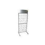Custom Floor Wire Mesh Grid Display Racks Powder Coating for Retail Stores