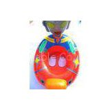 PVC Superman Inflatable Swim Ring , Synchronized Toddler Swim Float Printing