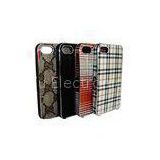 Lattice Phone Case Customize iPhone4 Protective Cover With Cloth Sticking