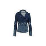 Long Sleeve Ladies Tops Warm Womens Jackets Outerwear Blue Jean Jacket thumbnail-1