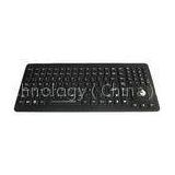 24 function key panel mount keyboard with trackball for military / industrial
