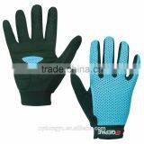 Blue Mesh Breathable Cycling Outdoors Training Gloves /unisex at 6 Color Cylcing Motor Full Finger Gloves