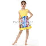 Kids Clothes Cotton Manufacturing Wholesale Childrens Designer Boutique Clothing Girls Ruffles Dress thumbnail-1