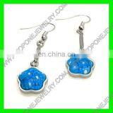 Fashion Stainless Steel Murano Big Chandelier Drop Earrings thumbnail-5