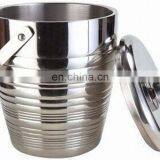 Custom Large Insulated Stainless Steel Ice Bucket With Lid thumbnail-3